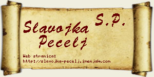 Slavojka Pecelj vizit kartica
